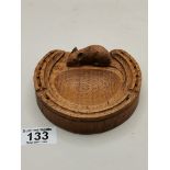 Mouseman Ashtray in shape of horseshoe