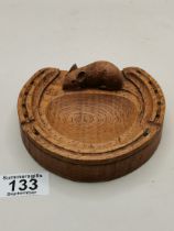 Mouseman Ashtray in shape of horseshoe