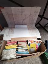 1 Large Box Containing Ordnance Survey, Michelin and Other Maps