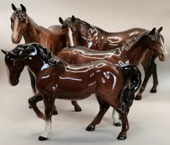 x4 Beswick Bay Horses