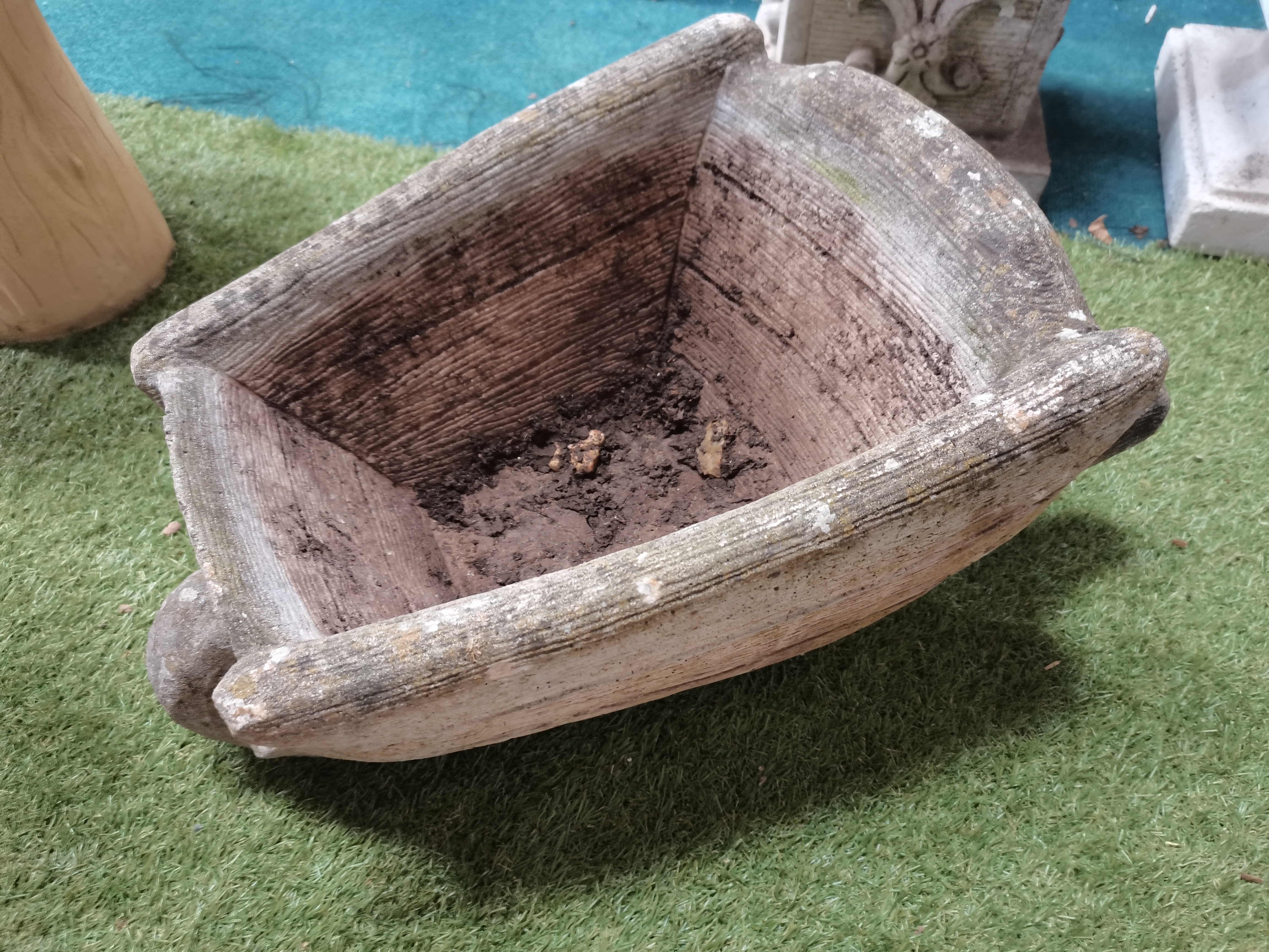 Small Stone garden wheelbarrow