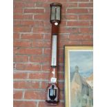 Mahogany stick barometer J Blatt Brighton