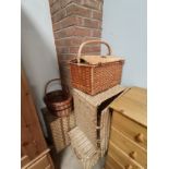 x5 - collection of wicker baskets of various sizes