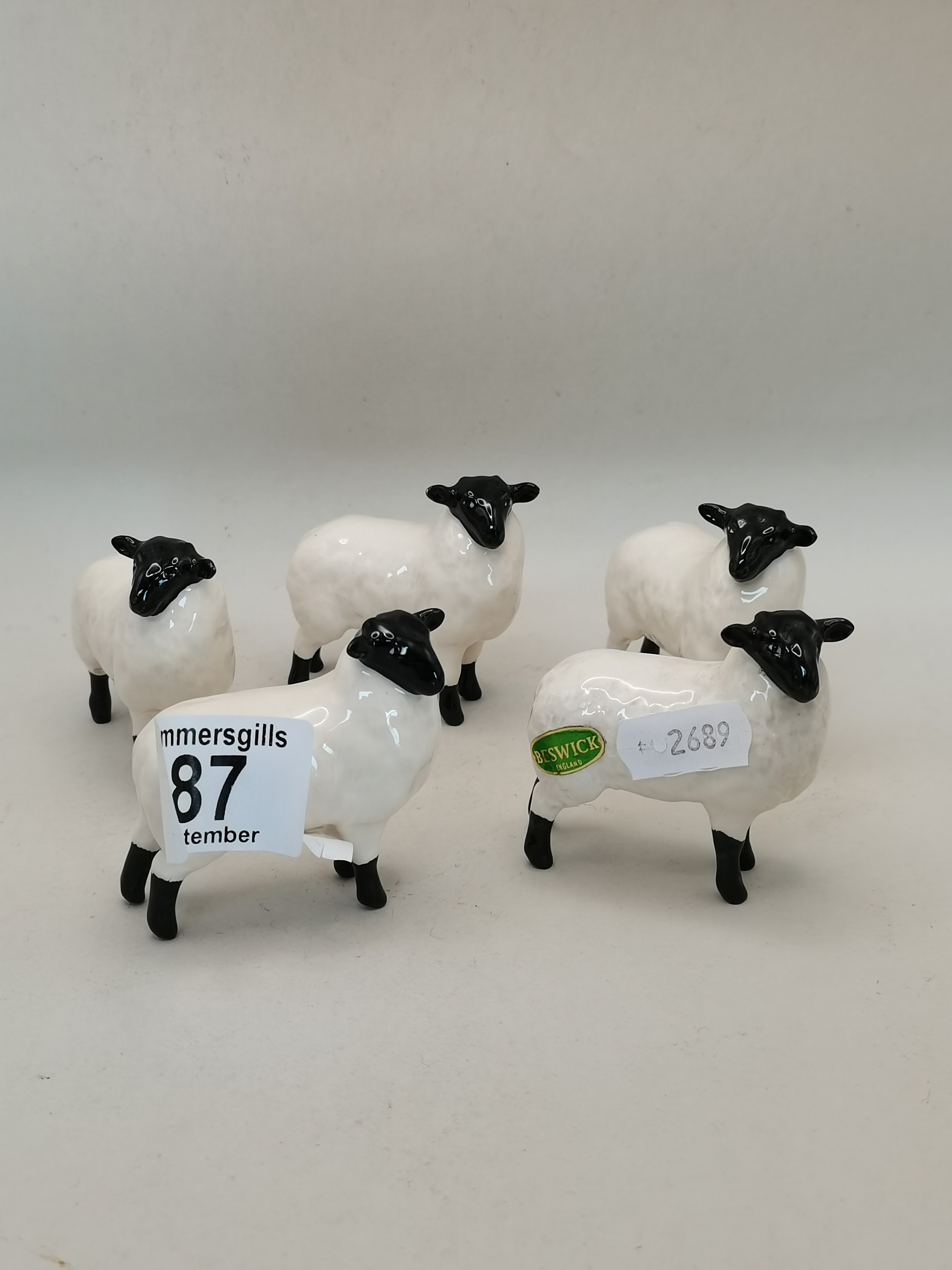 x5 Beswick Sheep - Image 2 of 4