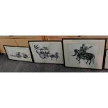 A set of 10 Chinese paintings of various people