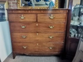 4ht Mahogany Chest of Drawers W116cm x D50cm x H11