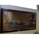 Large Picture Of Spitfire in Ornate Wooden Frame