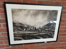 A charcoal drawing by David Carpanini 90cm x 75cm