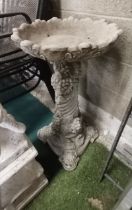 Stone bird bath