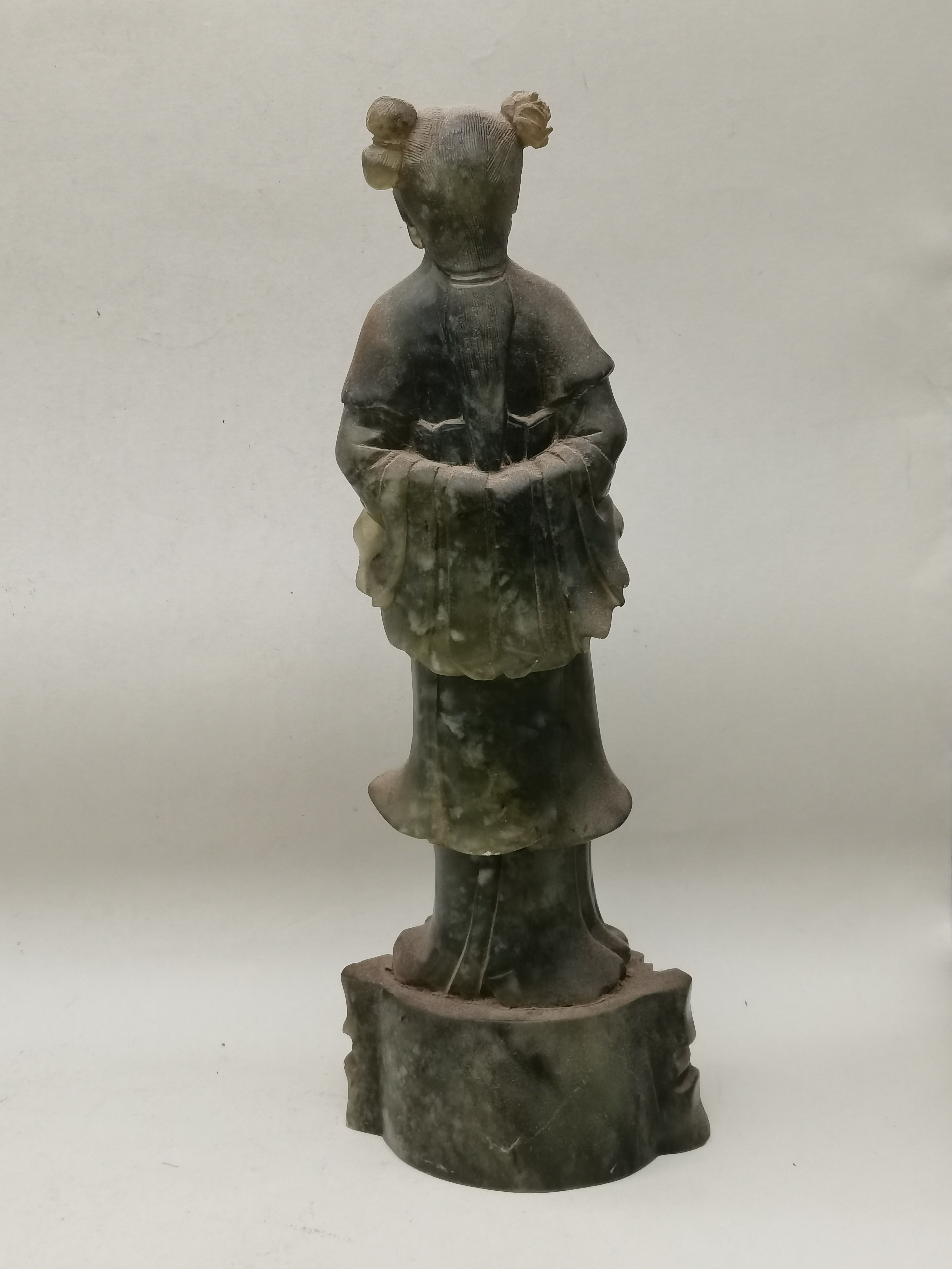 Chinese Carved Green Jade Figurine - Image 2 of 3