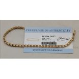 A 9 carat gold morganite bracelet