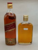 2 x boxed bottels of Vintage Hine Cognac, Boxed Glen Grant whisky, Johnnie Wlaker Red label plus one