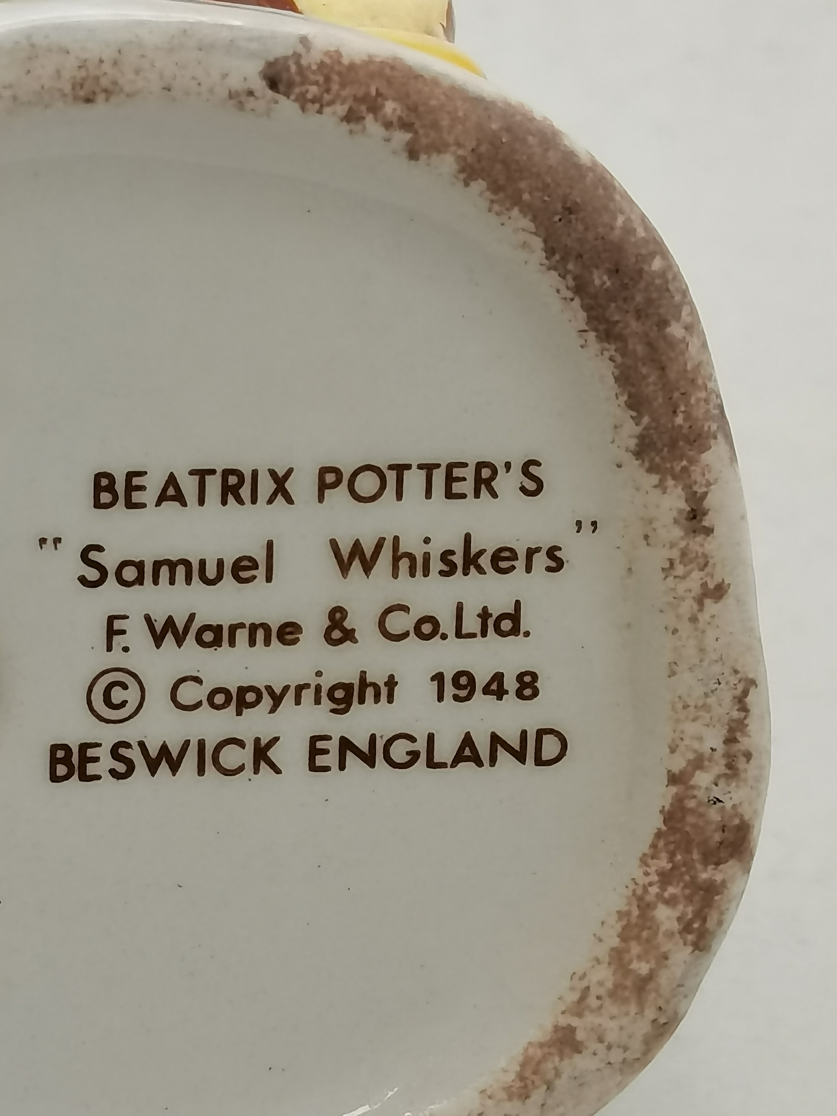 7 x Beswick / R Albert Beatrix potter figures inc Sally Henny Penny - Image 11 of 15