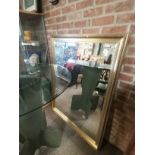Large gilt wall mirror