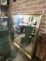 Large gilt wall mirror