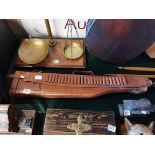 Leather 'Leg O Mutton' Gun case together with leather pouch and cartridge belt