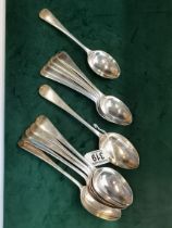 A GROUP OF EDWARDIAN SILVER FLATWARE