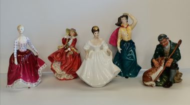 5 x Royal Doulton figures