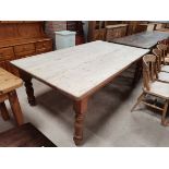 Large Pine farmhouse kitchen table