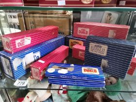9 Boxes of Hornby Dublo Railway Items