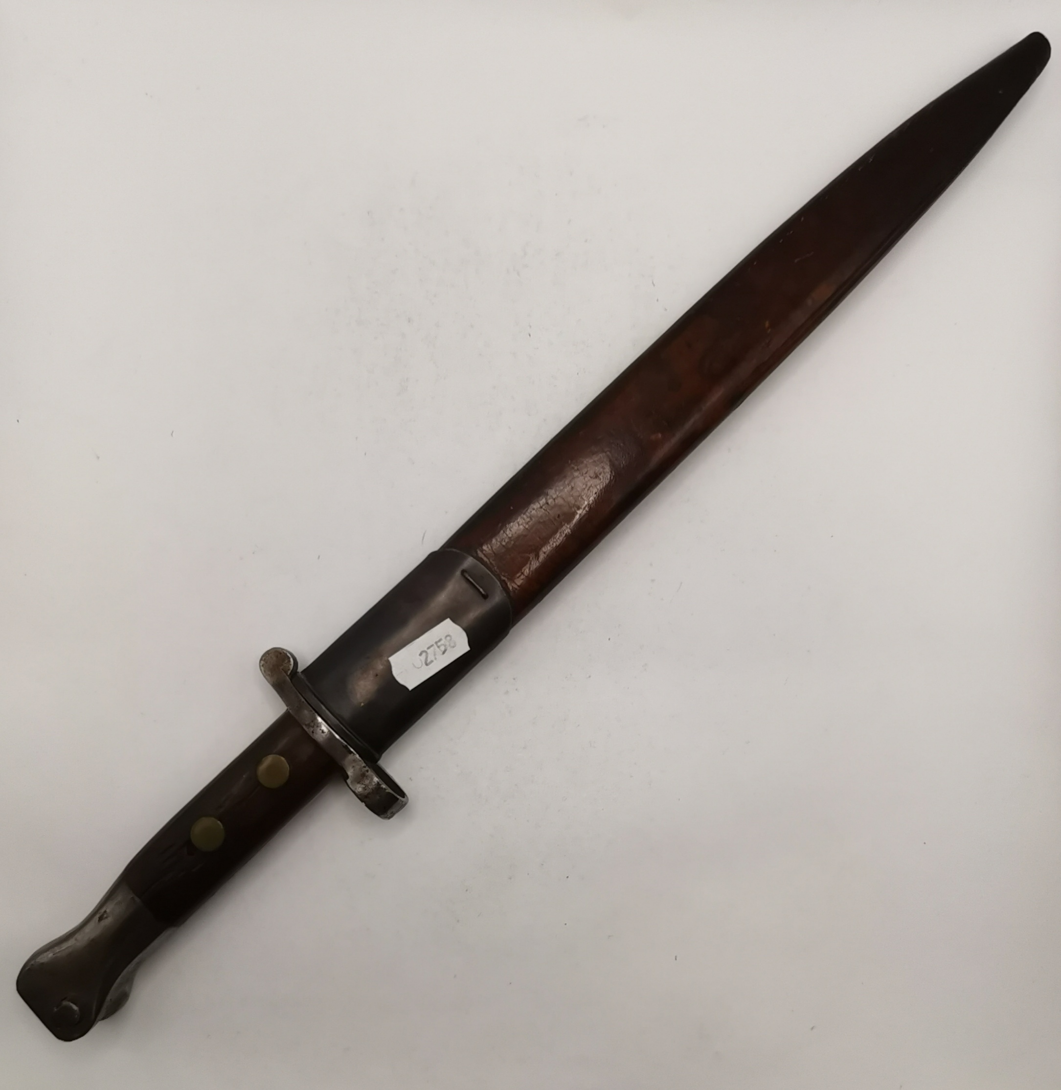An Enfield sword bayonet, pattern 1907