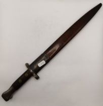 An Enfield sword bayonet, pattern 1907