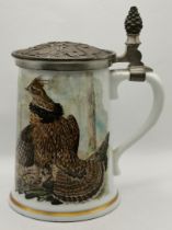 A limited edition Franklin Porcelain game bird stein