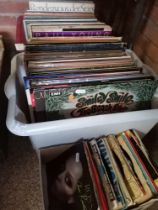 2 Boxes of LP's and 1 Box of Singles