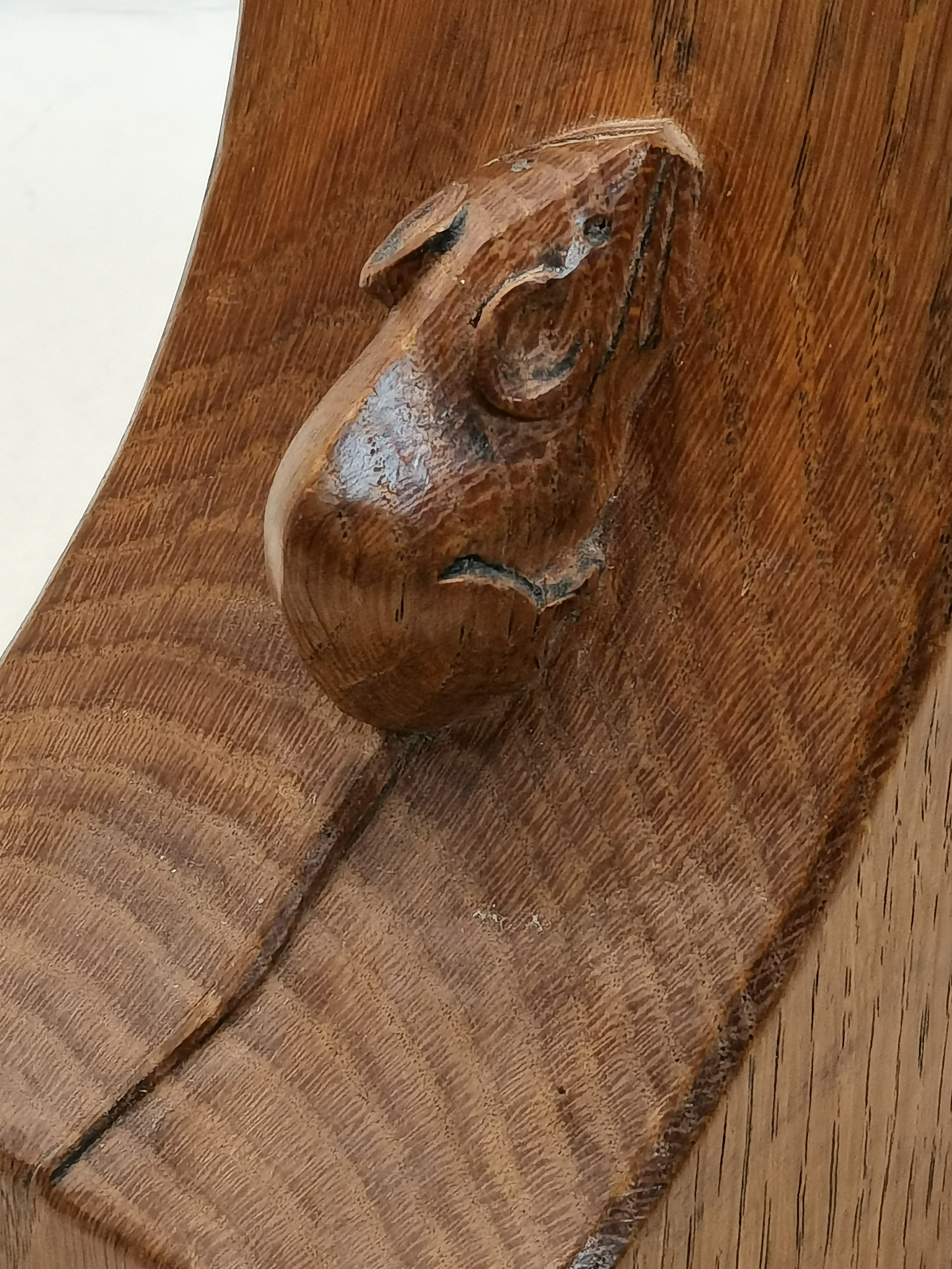 Robert Thompson, a pair of Mouseman oak book ends - Image 3 of 6