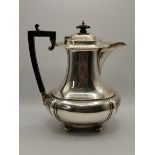 A George V silver hot water pot