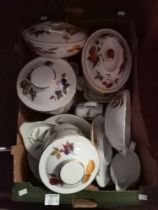 A Box of Royal Worcester "Evesham" Dinnerware