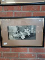 3 x framed prints of Period scenes incl Wibsey Parsonage
