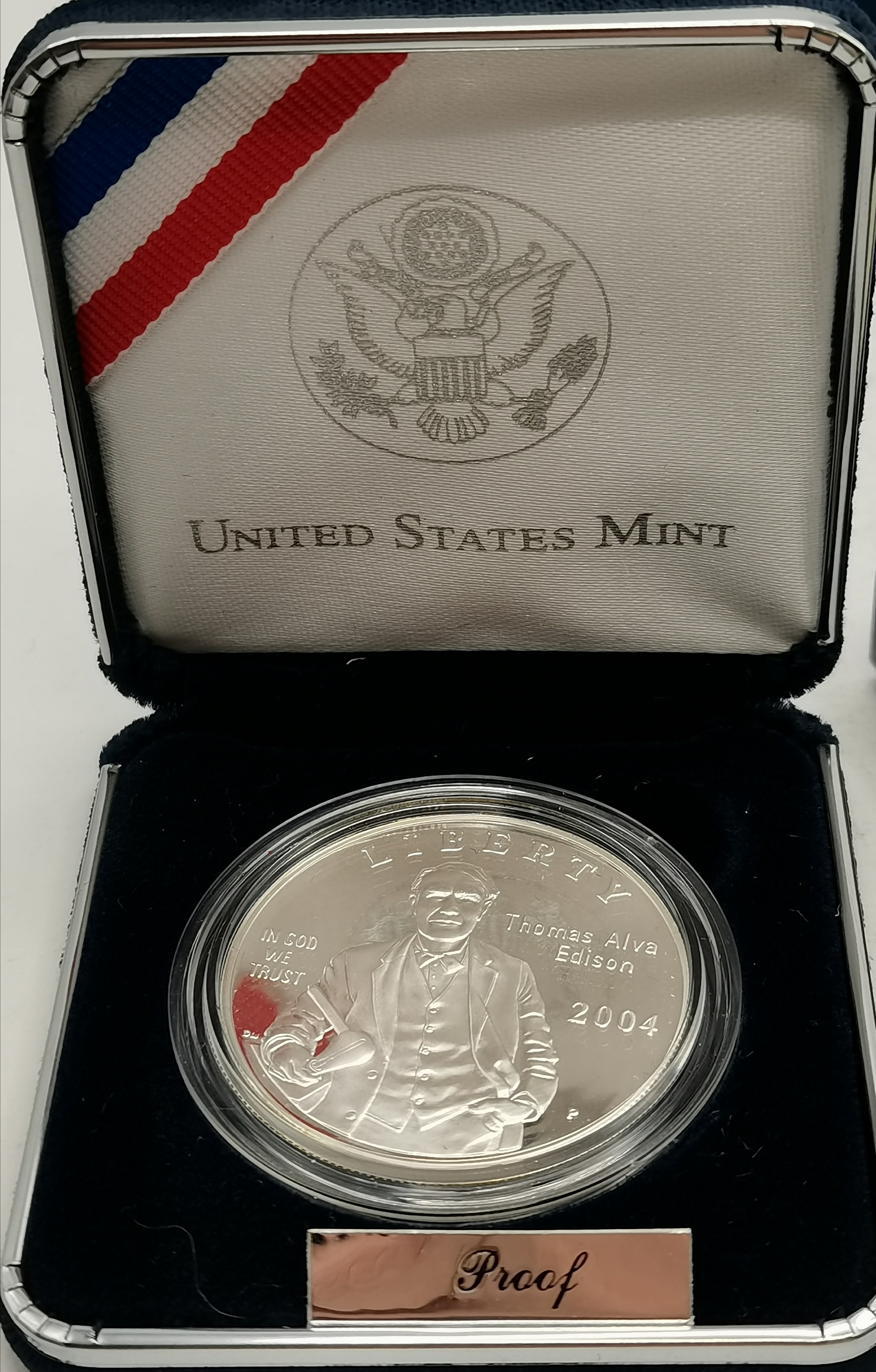 A United States Mint Thomas Alva Edison Commerativ - Image 2 of 2