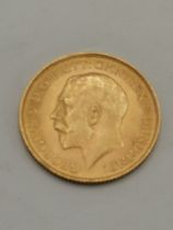 A George V half sovereign, 1913