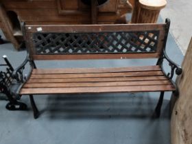 Cast Iron and garden bench