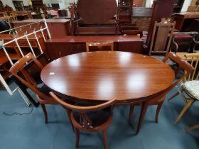 Greaves & Thomas Oval Dining table and 4 chairs plus sideboard