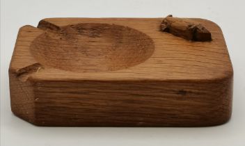 A fishman Yorkshire oak pin/ ash tray ( mouseman