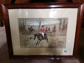 A watercolour of a huntsman ( 1 only )