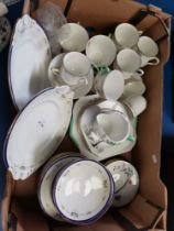 1 Box Containing a Quantity of "Shelley" Mixed Crockery