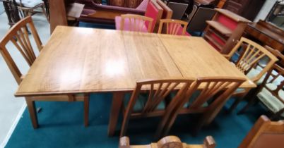 A Beautiful Horace 'Knightman' Yorkshire Oak extending dining table set