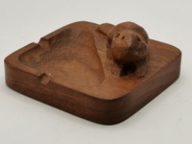 A beaverman Yorkshire oak pin/ ash tray ( mousema