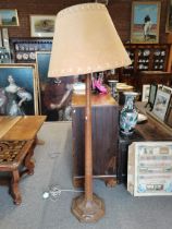 Robert Thompson, a Mouseman oak standard lamp