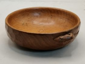 Robert Thompson, a Mouseman oak nut bowl