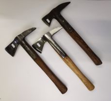 3 x Vintage Fireman's axes