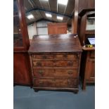 Vintage Georgian Oak Bureau