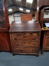 Vintage Georgian Oak Bureau