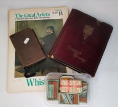 Cigarette cards, "Great Artists" Whistler books and Voice of Devotion antique book