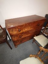 A Victorian mahogany 4ht chest of drawers