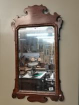 Vintage Antique Georgian Mahogany framed wall mirror