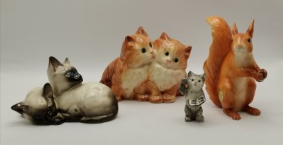 A collection of Beswick animals